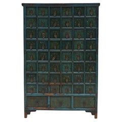 Antique Mid 19th Century Chinese Apothecary Medicine Chest with 51 Drawers