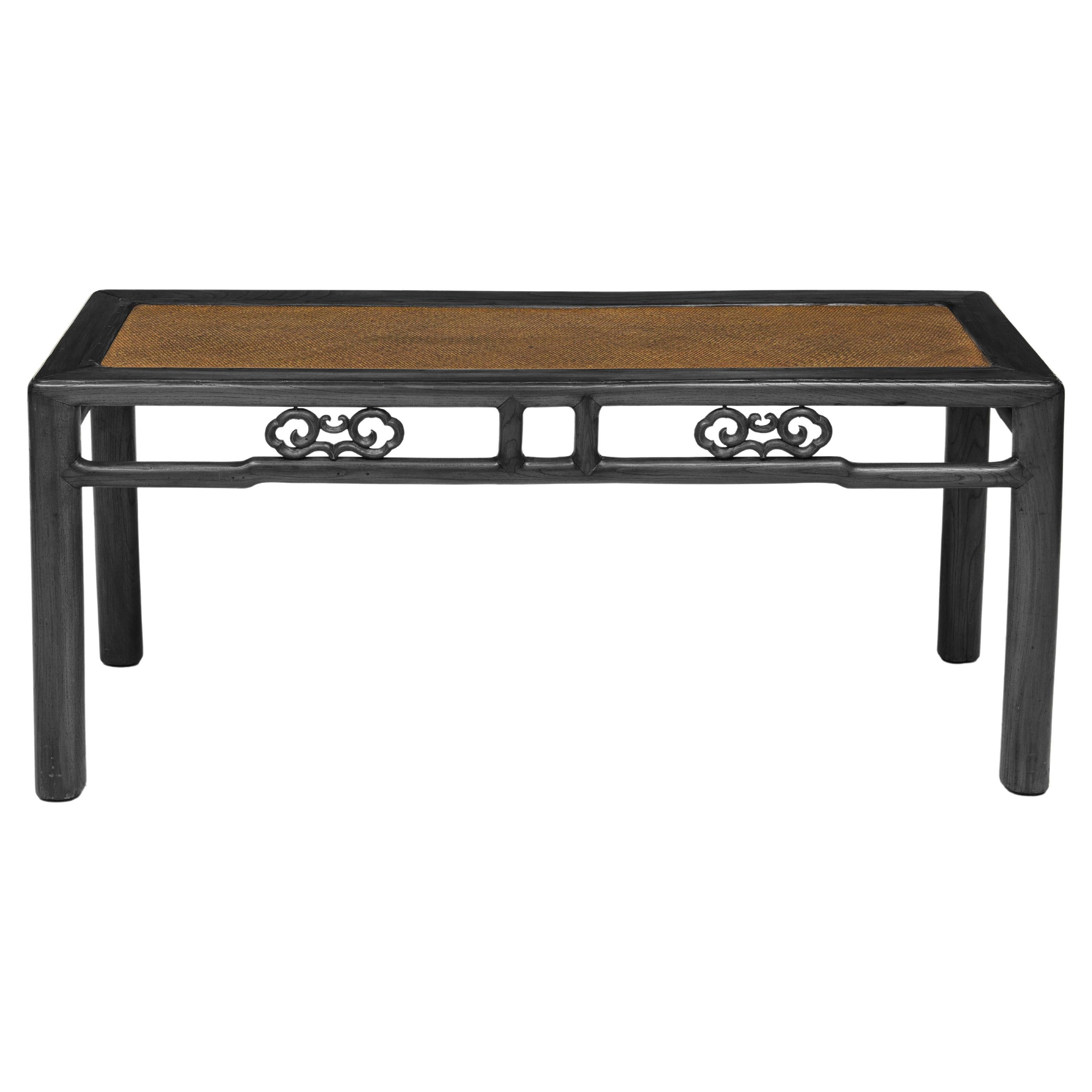 Mid 19th Century Chinese Ebonized Bench