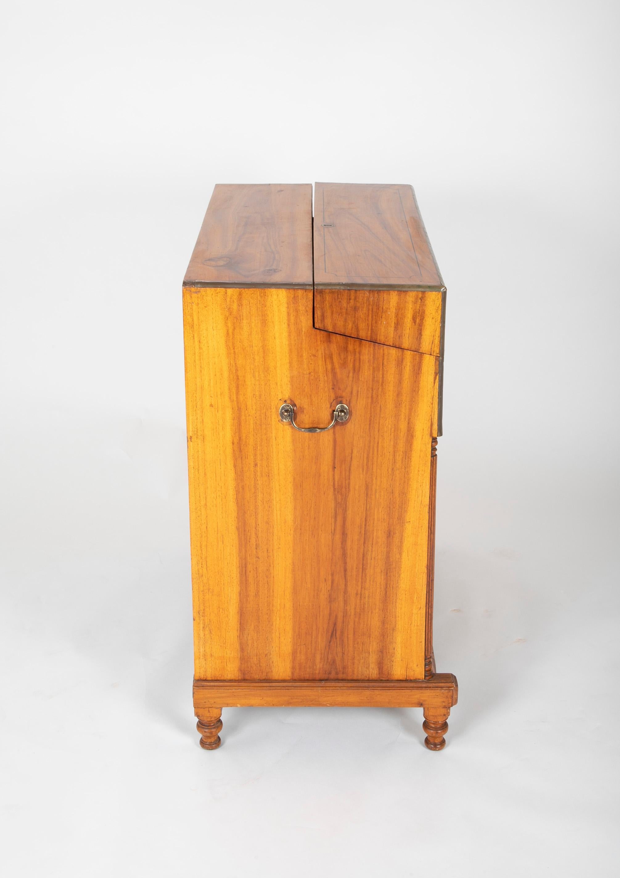 Mid-19th Century Chinese Export Camphorwood Campaign Chest For Sale 13