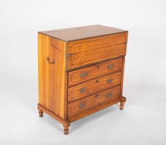 Mid-19th Century Chinese Export Camphorwood Campaign Chest