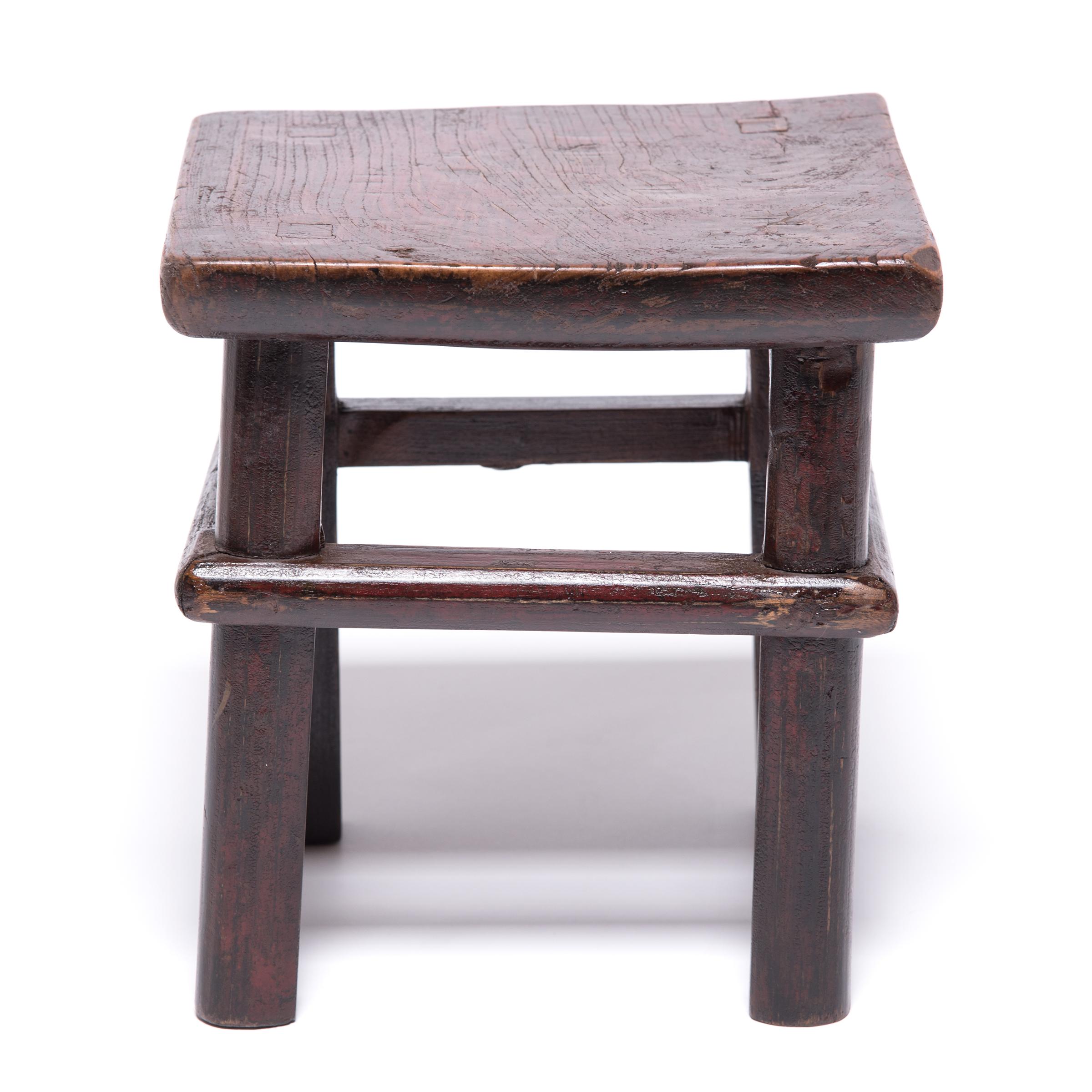 Qing Mid-19th Century Chinese Feng Deng Stool