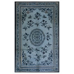 Tapis Ningxia chinois du milieu du 19ème siècle ( 5''7"" x 8''10"" - 170 x 270 )