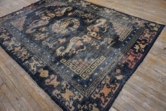 Mid 19th Century Chinese Ningxia Carpet ( 6'8" x 9'8" - 205 x 295 )