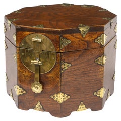 Caja octogonal china de mediados del siglo XIX