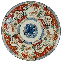 Mid-19th Century Chinese Polychrome Porcelain, Magnificent Round Dish circa 1850
