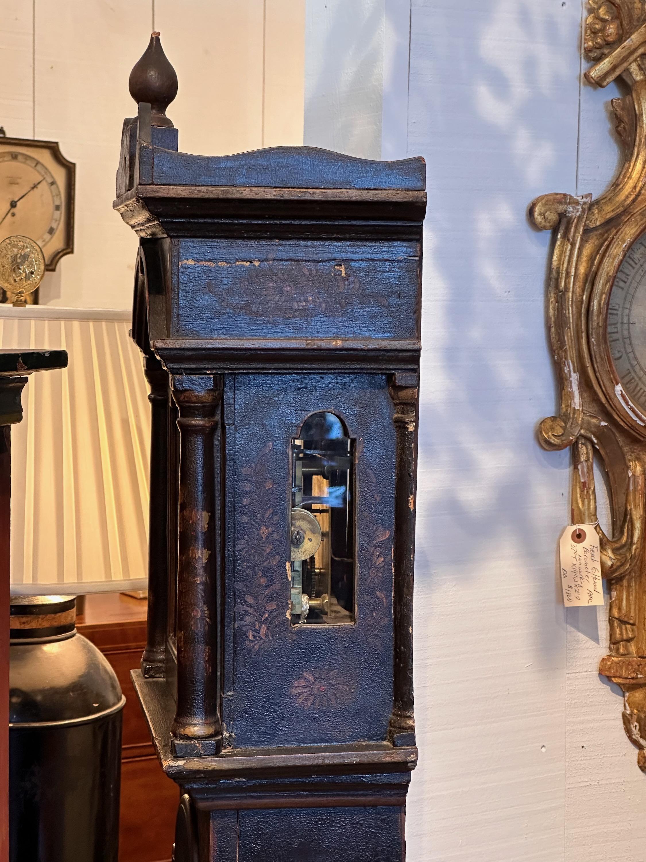 British Mid 19th Century Chinoiserie Clock For Sale