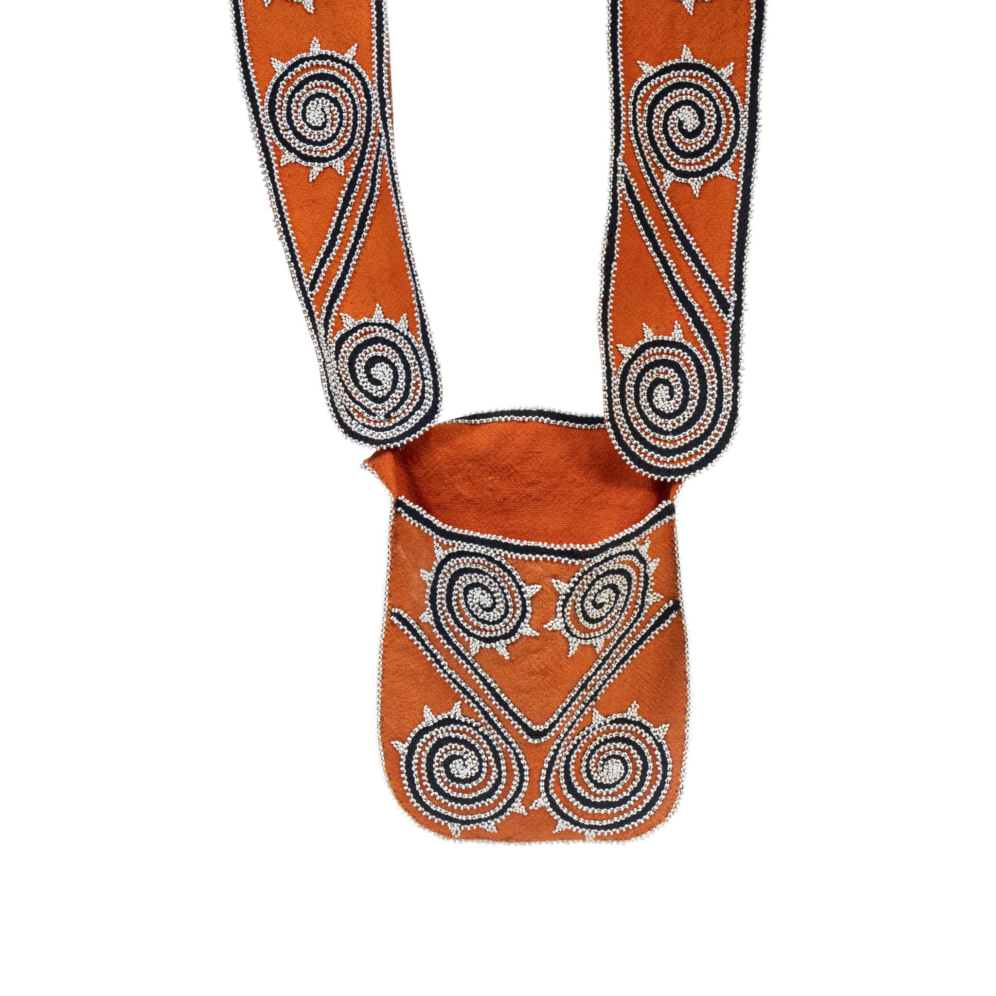 Bandolière en perles Choctaw du milieu du 19e siècle Bon état - En vente à Coeur d'Alene, ID