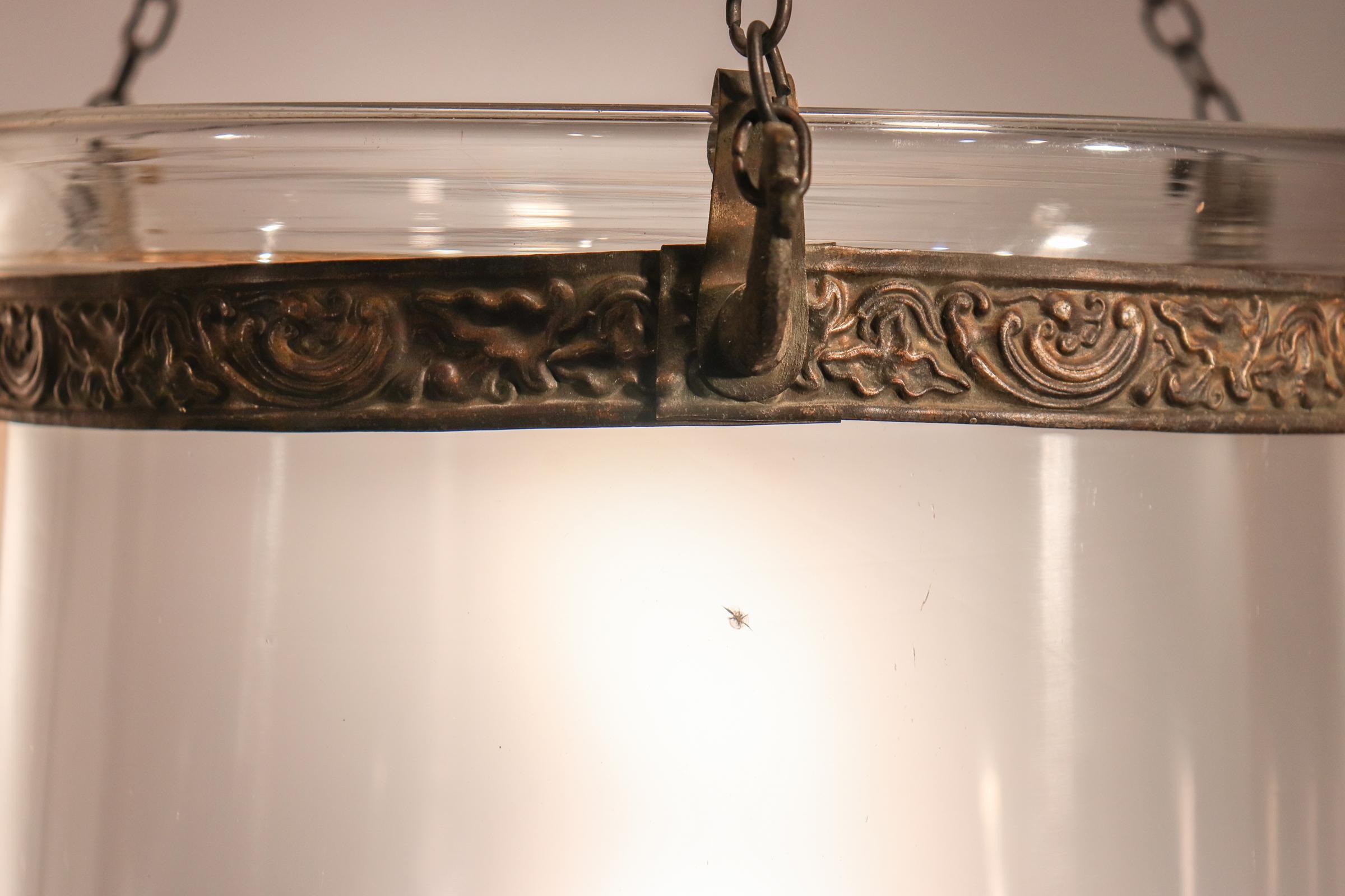 Mid-19th Century Clear Glass Bell Jar Lantern 5