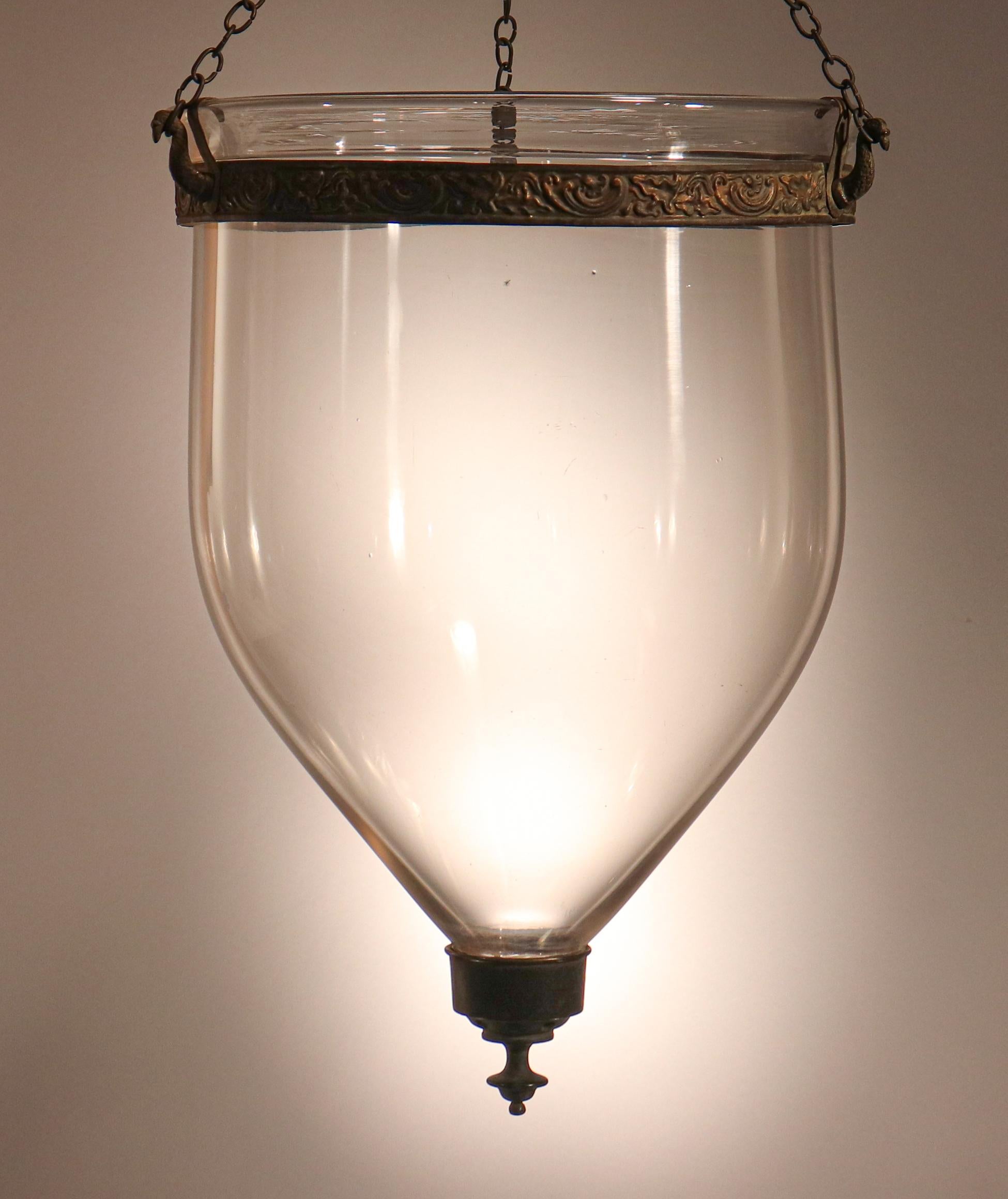 Mid-19th Century Clear Glass Bell Jar Lantern 6