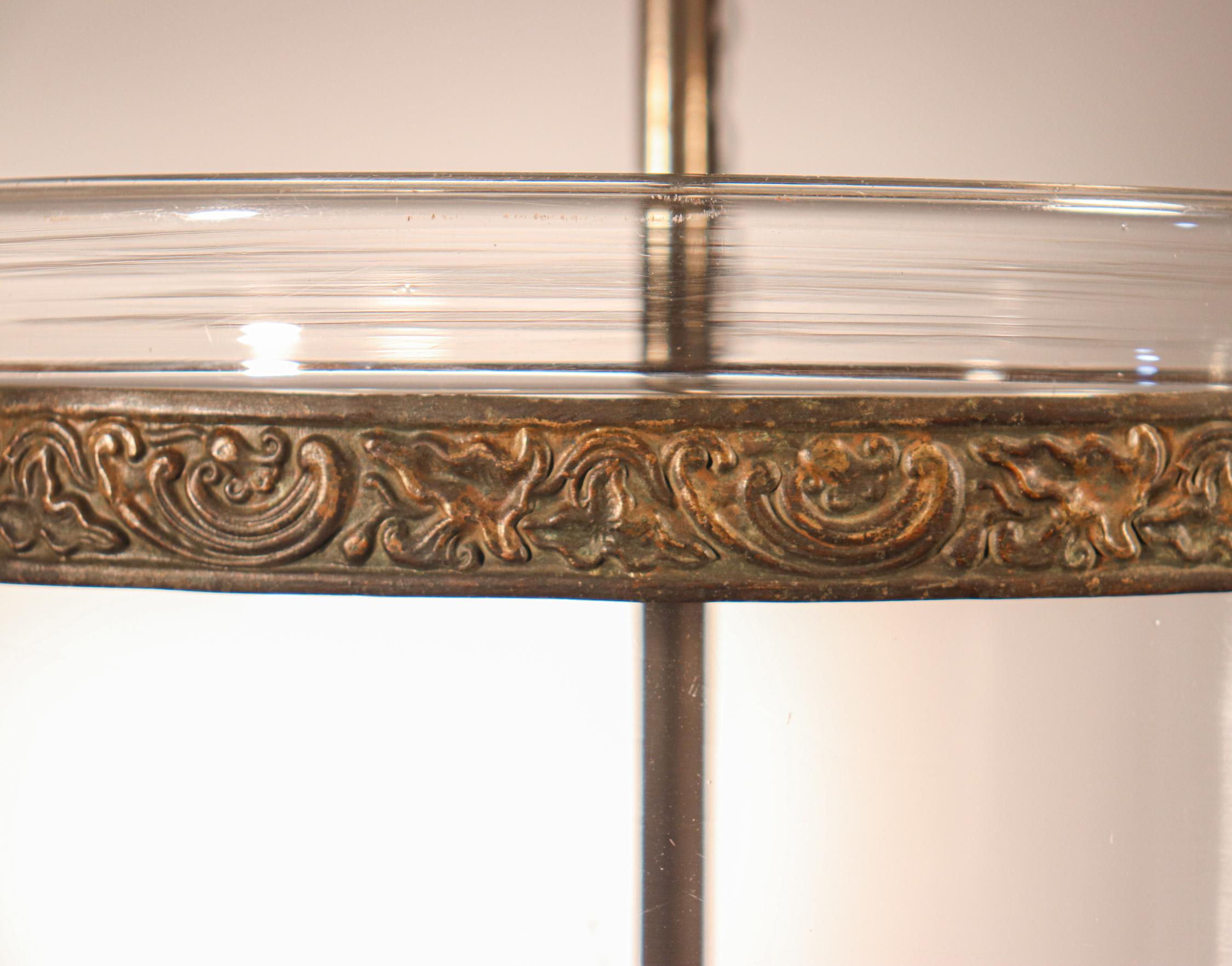 Mid-19th Century Clear Glass Bell Jar Lantern 1