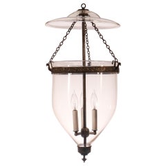 Mid-19th Century Clear Glass Bell Jar Lantern