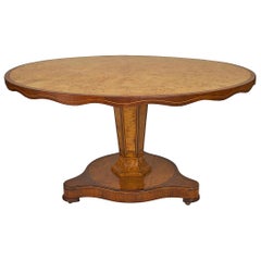 Continental Burl Wood Center Table