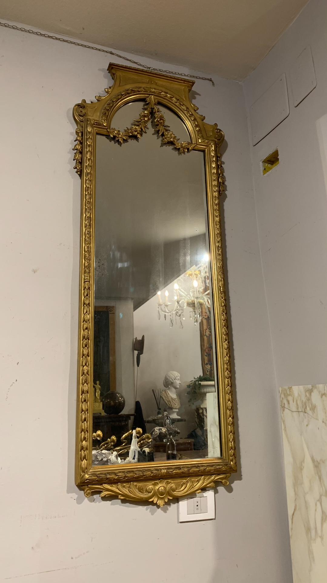 Mid-19th Century Couple of Neoclassical Tuscany Mirrors In Good Condition In Firenze, FI