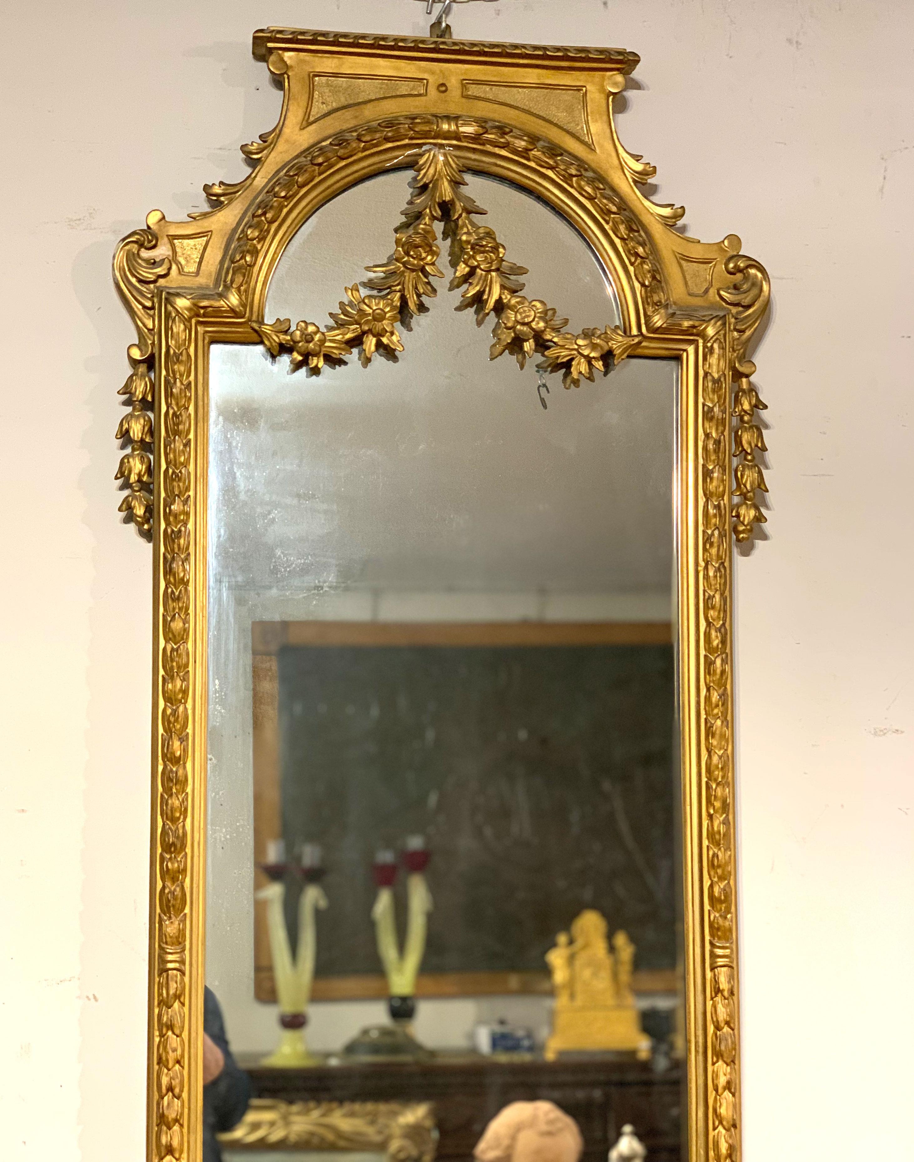 Mid-19th Century Couple of Neoclassical Tuscany Mirrors 4