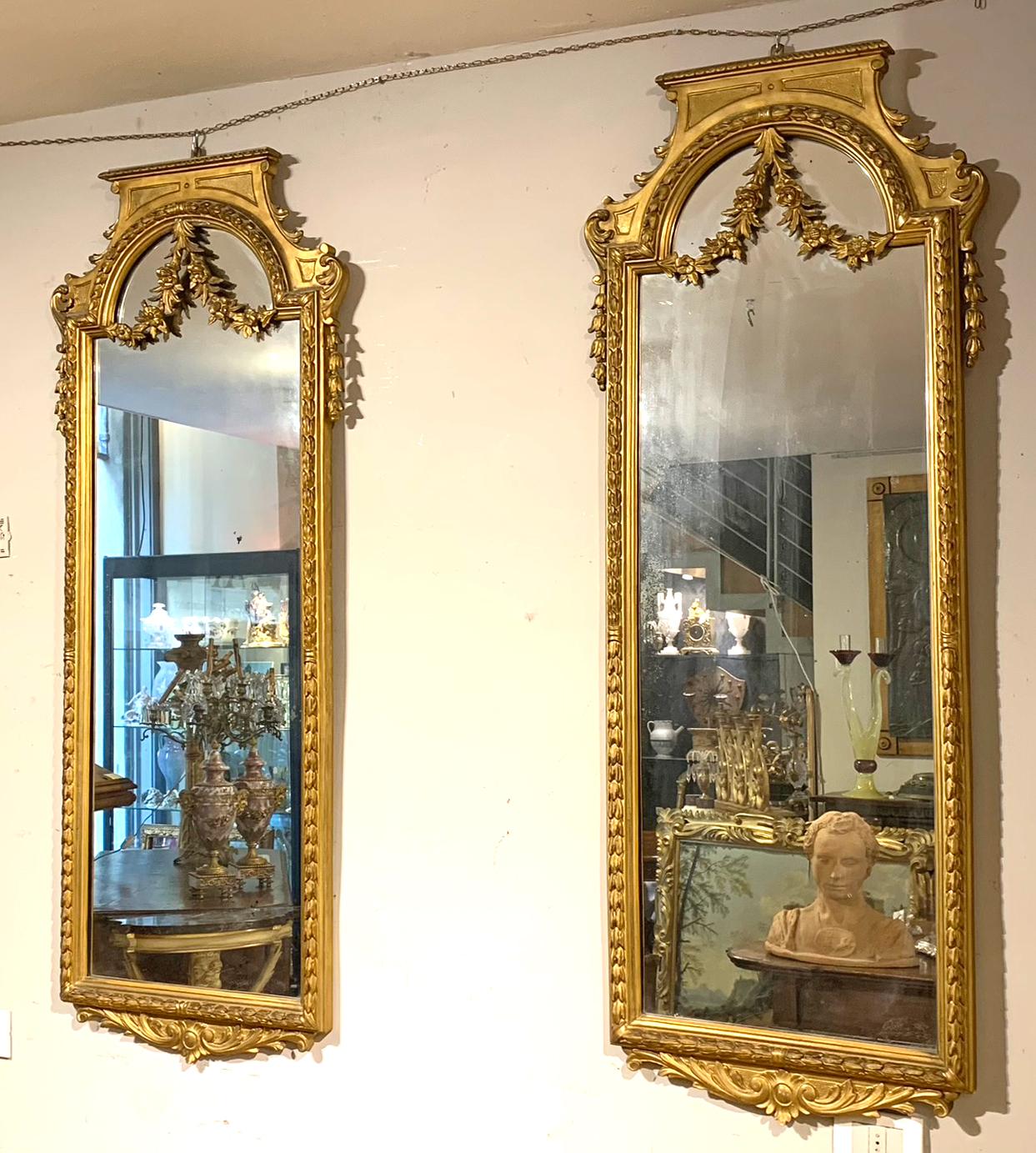 Mid-19th Century Couple of Neoclassical Tuscany Mirrors 5