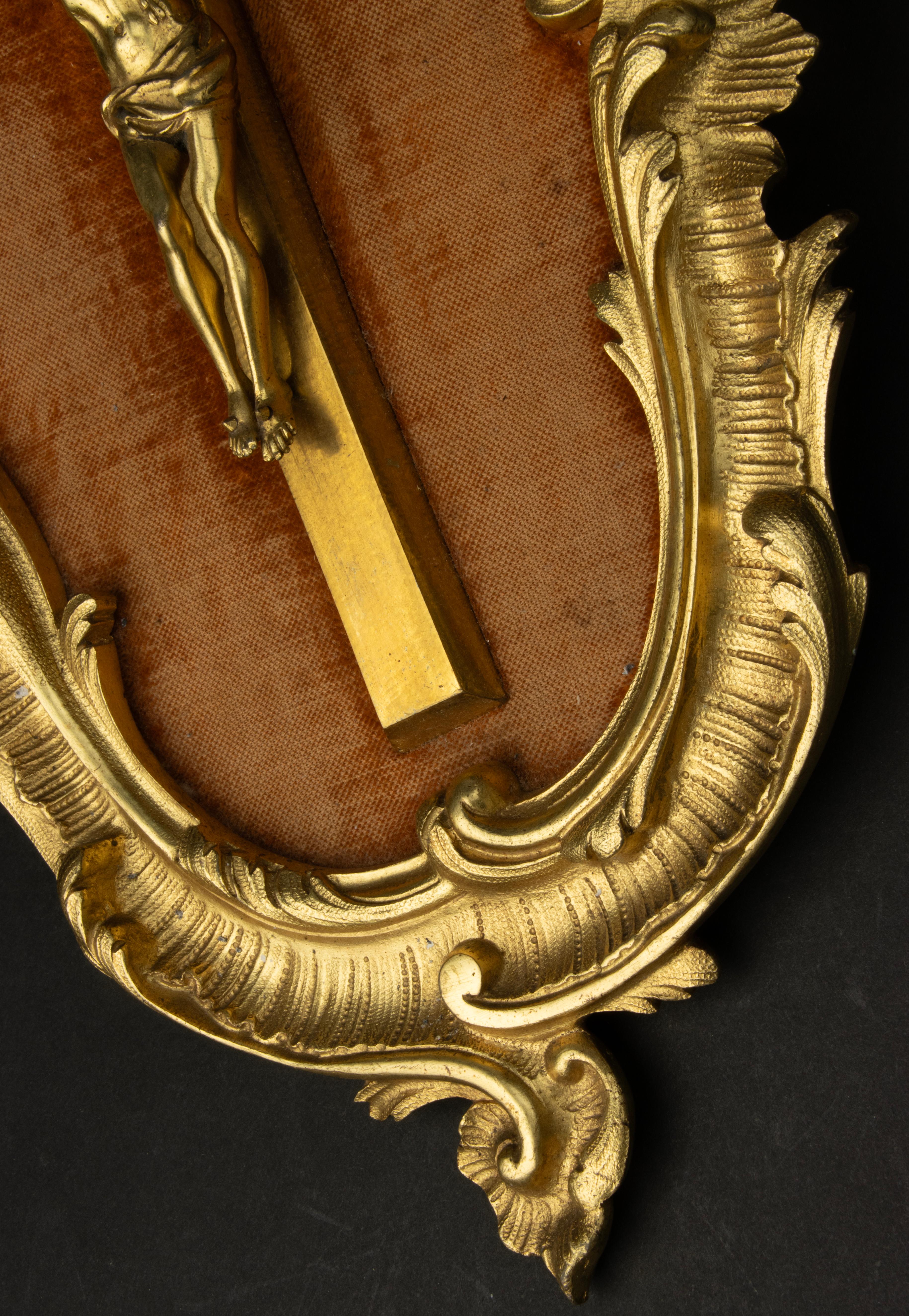Mid 19th Century Crucifix - Corpus Christi - Ormolu Gilt Bronze - Rococo Style 6