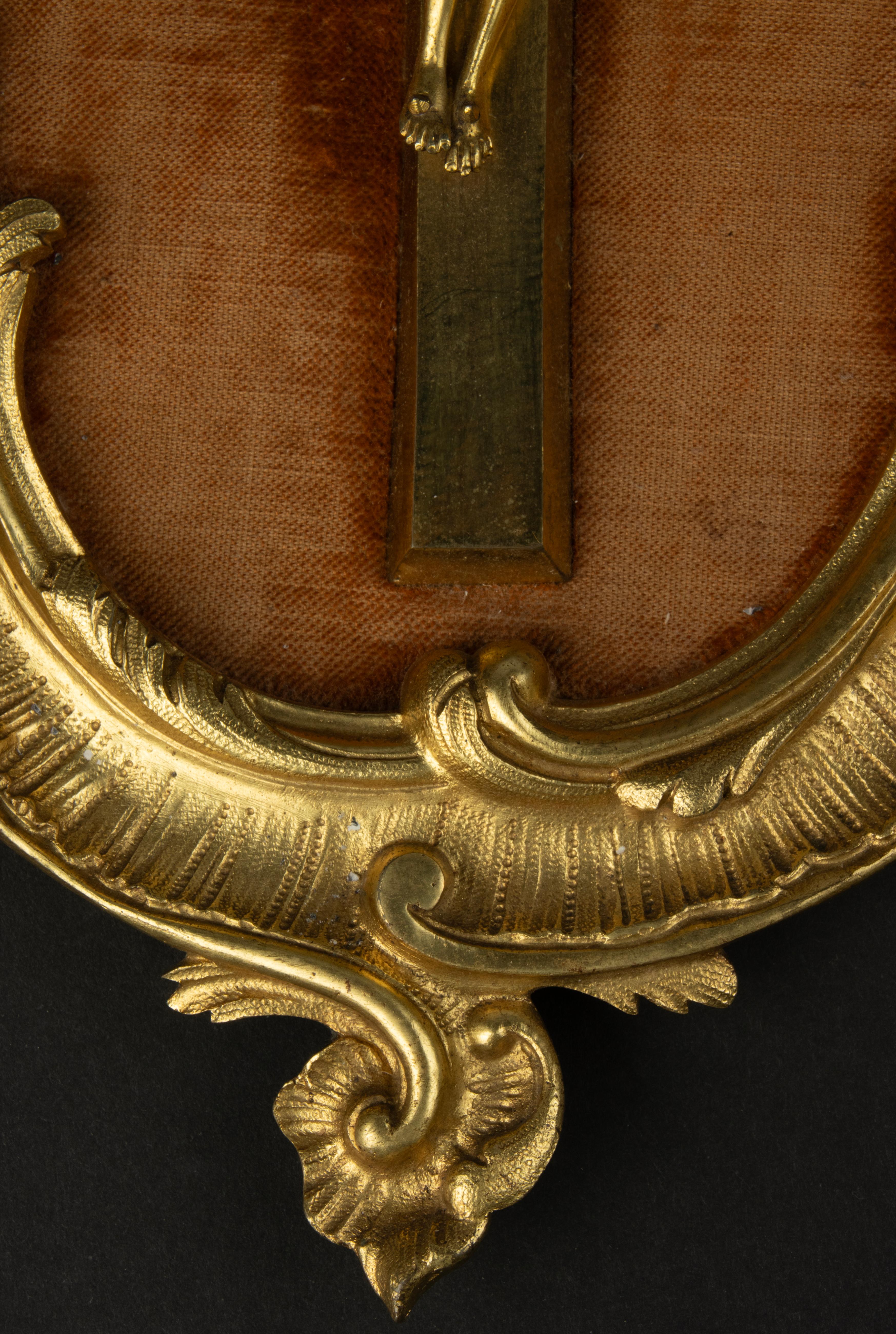 Mid 19th Century Crucifix - Corpus Christi - Ormolu Gilt Bronze - Rococo Style 10