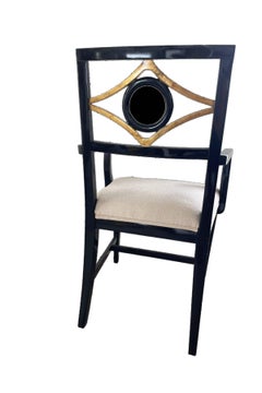 Mid-19th Century Custom Mahogany & Gilded Armchair