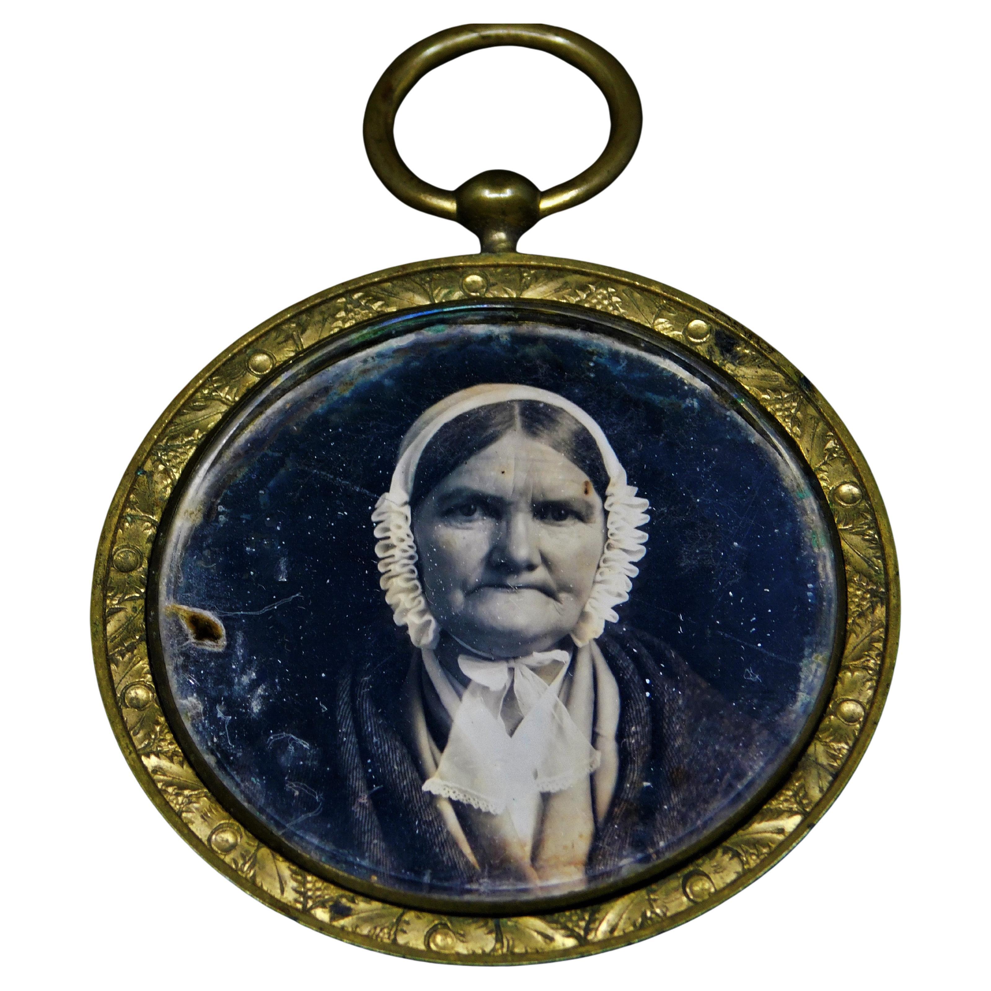 Early Victorian Mid 19th Century Daguerreotype Jewelry