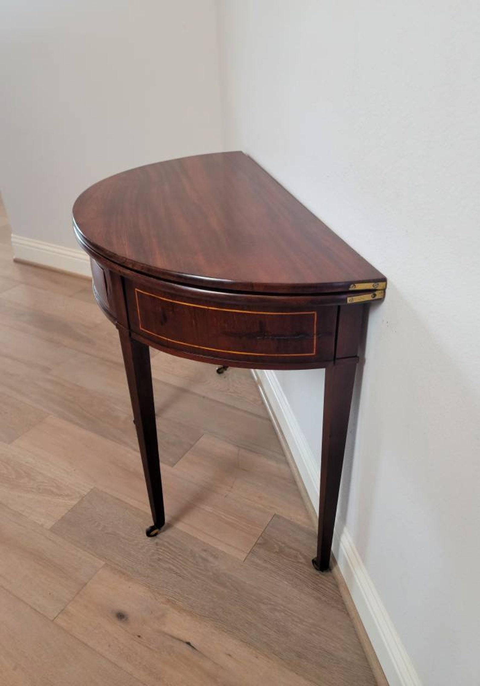 Mid-19th Century Danish Empire Mahogany Games Table In Good Condition For Sale In Forney, TX