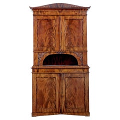 Mid 19th Century danish flame mahogany cabinet