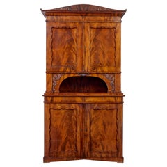 Used Mid 19th century Danish flame mahogany cabinet