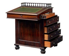 Mid 19th century davenport writing desk