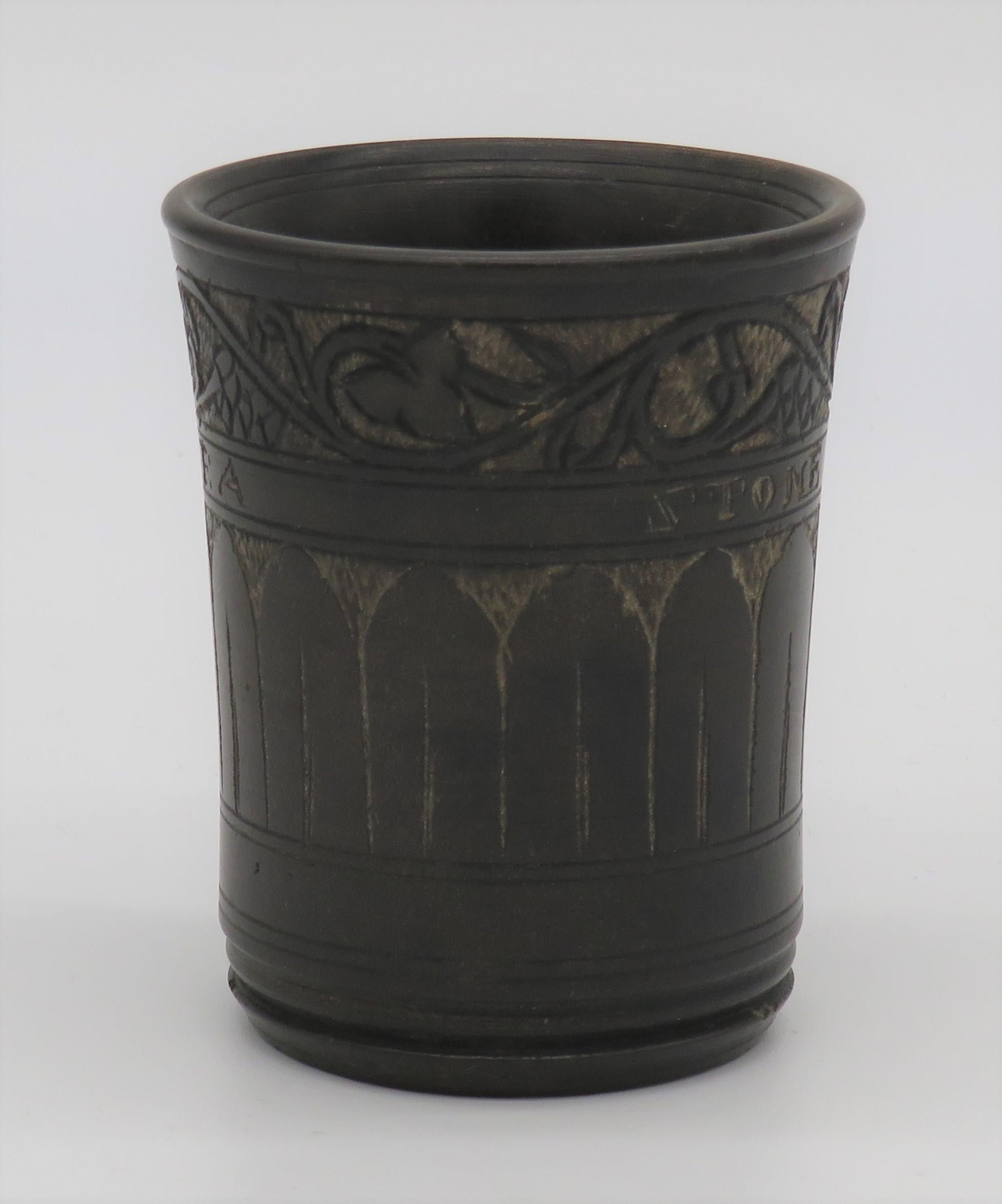 Israeli Mid-19th Century Dead Sea Stone Kiddush Cup