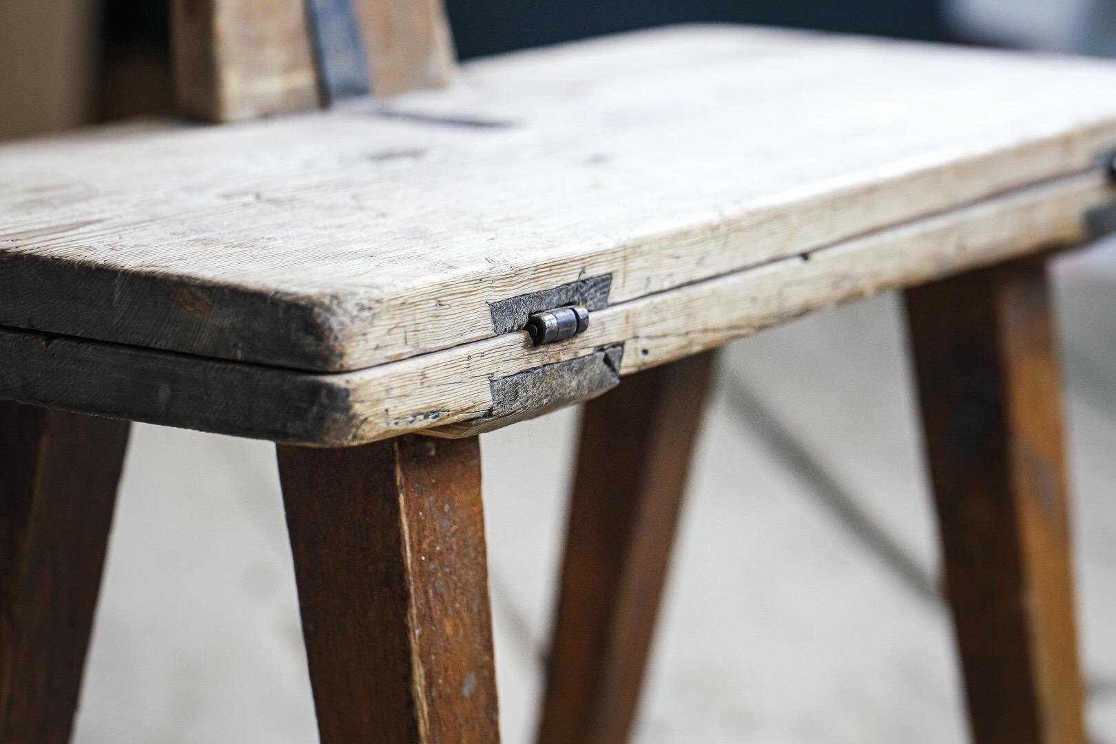 Mid-19th Century Delicate Swedish Metamorphic Bordstol or Chair Table 9