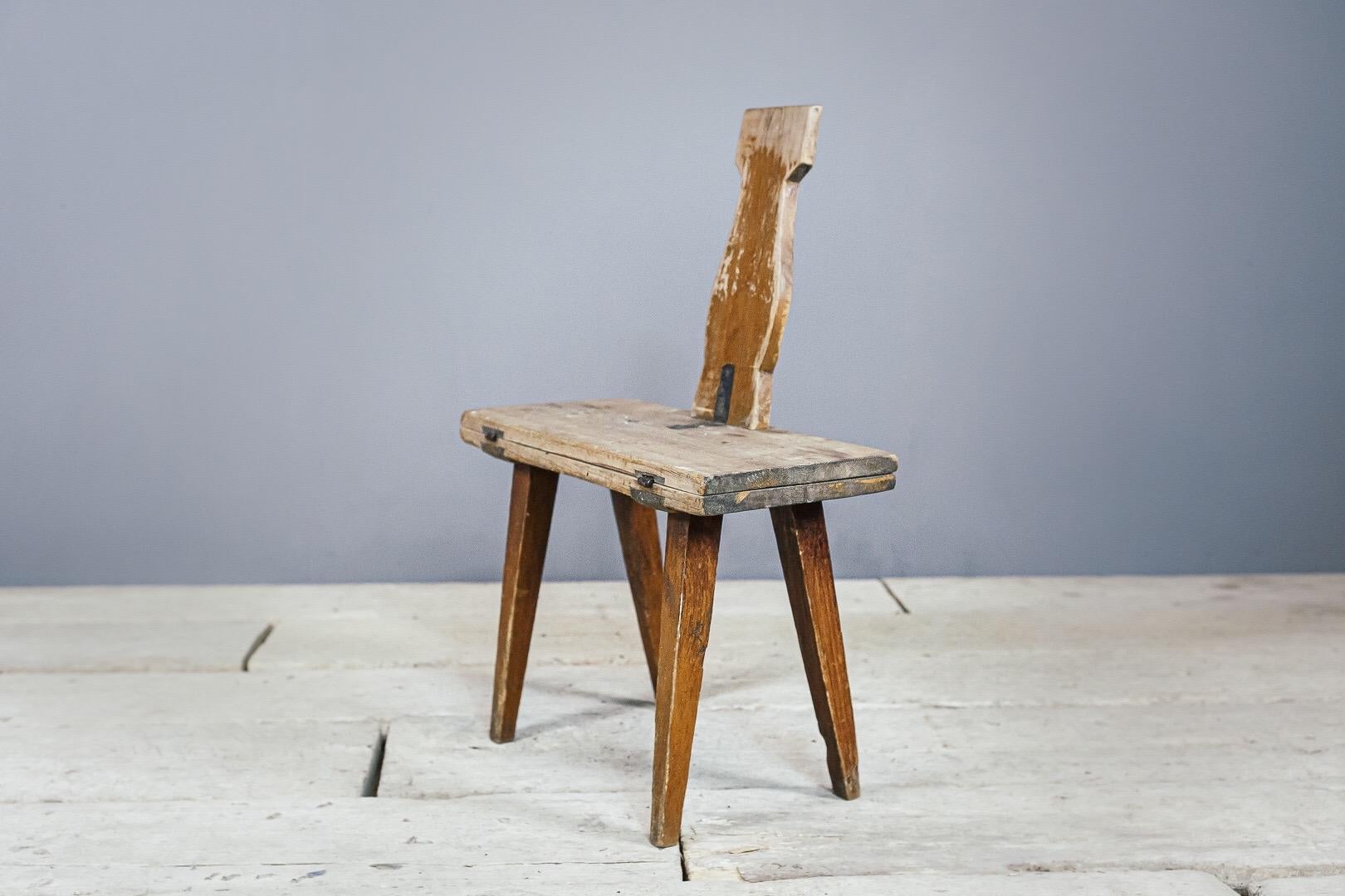Mid-19th Century Delicate Swedish Metamorphic Bordstol or Chair Table 1