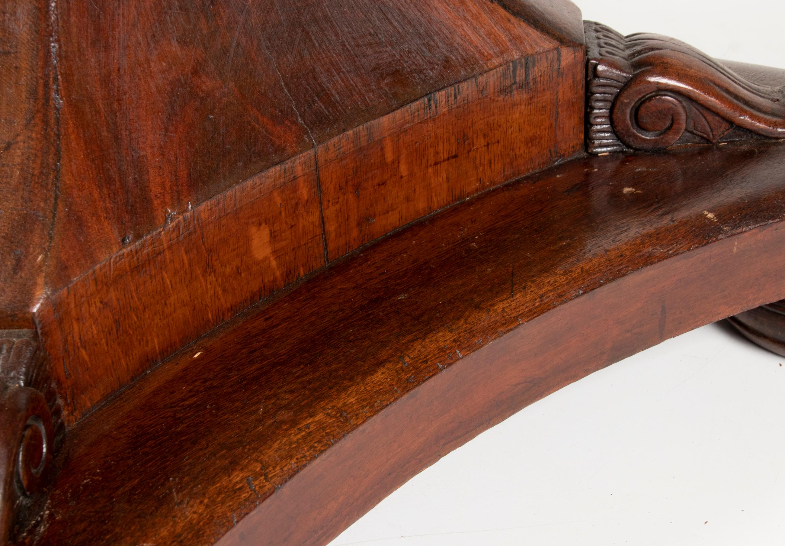 Mid- 19th Century Dutch Empire Style Mahogany Dining Table 7