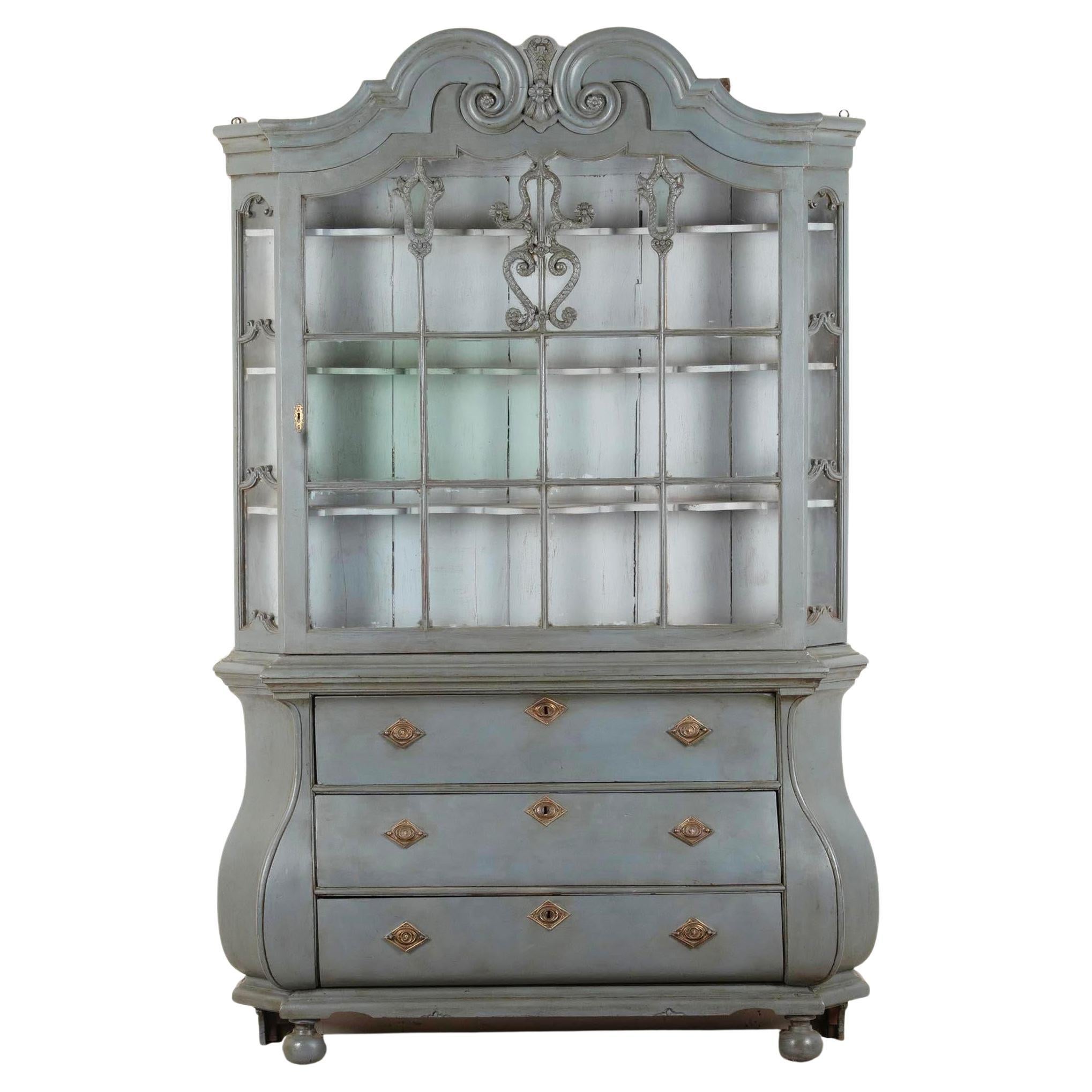 Mid-19th Century Dutch Glazed Cabinet