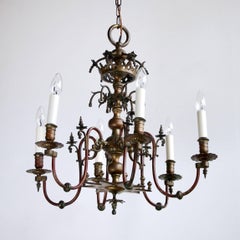 Mid-19th Century Electrified Gasolier Chandelier