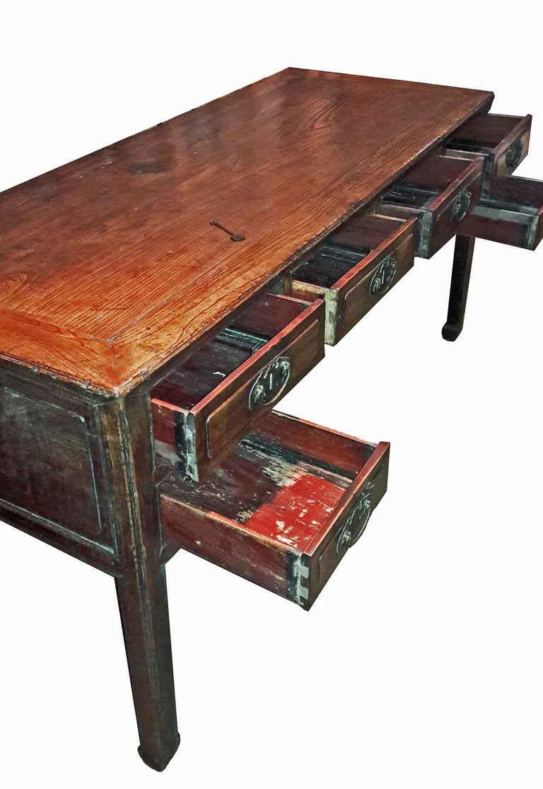 Mid19th Century Elmwood Scholar's Desk at 1stDibs elmwood desk, elm