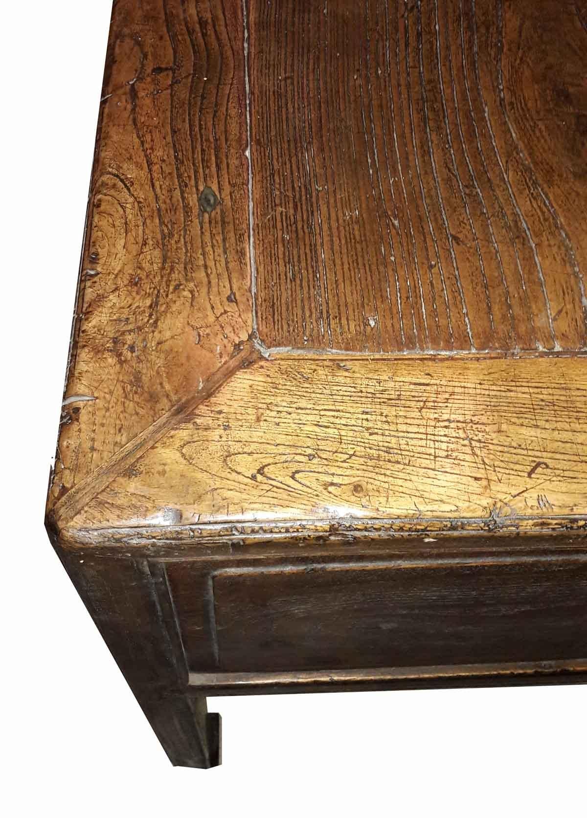 Chinese Mid-19th Century Elmwood Scholar's Desk