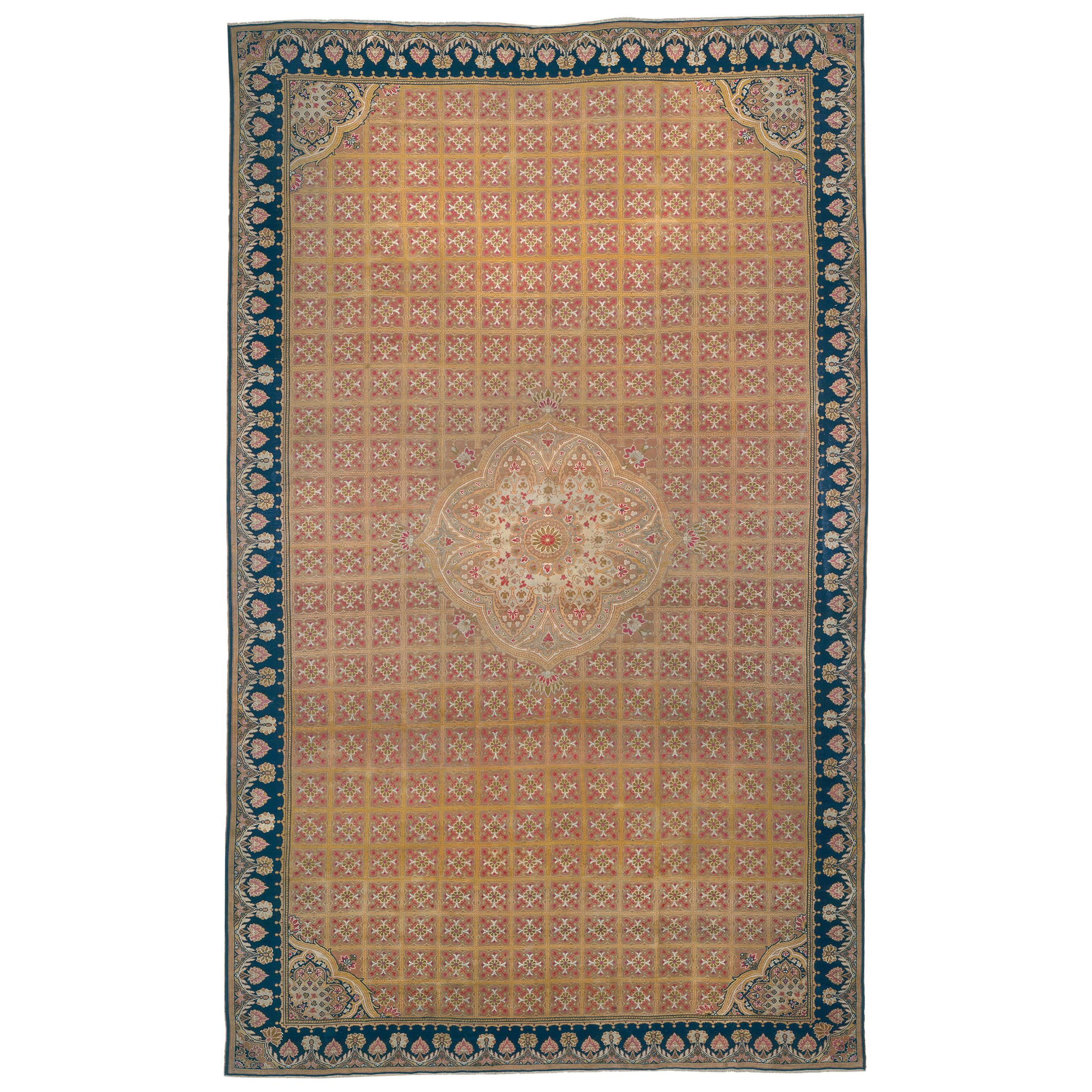 Englischer Axminster-Teppich aus der Mitte des 19. Jahrhunderts