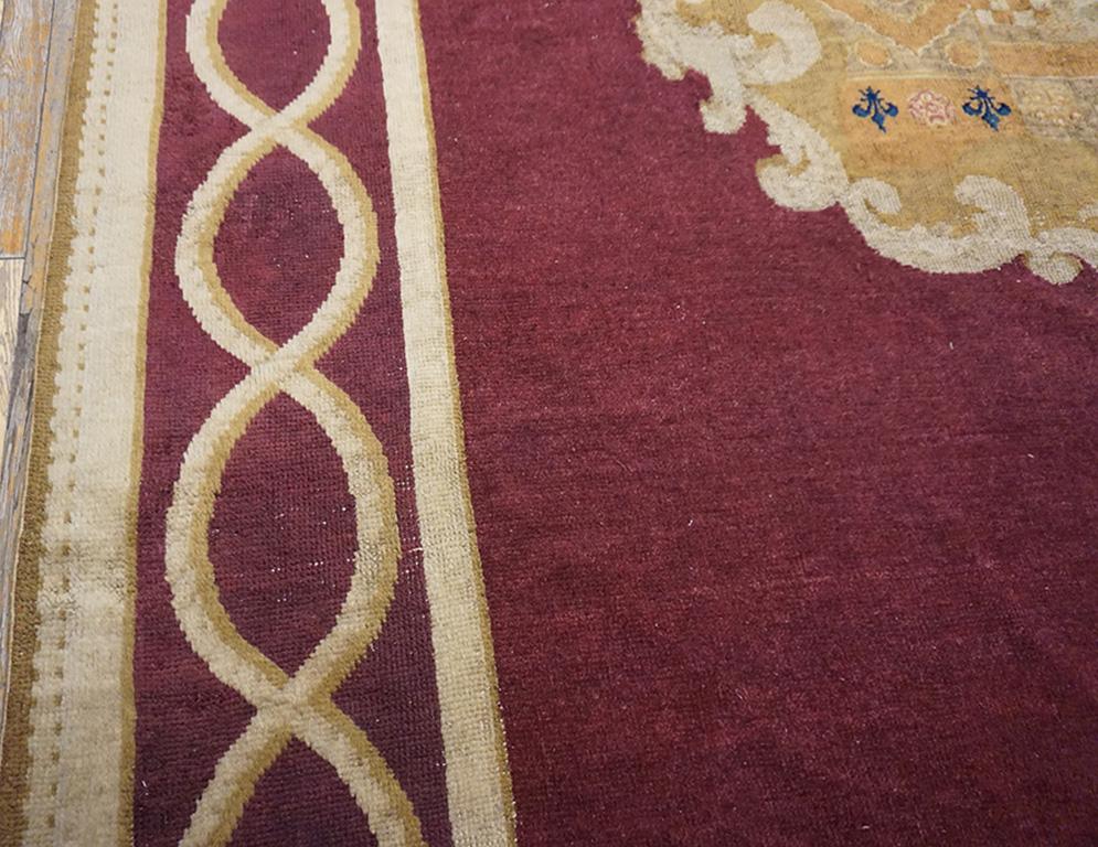 Wool Mid 19th Century English Axminster Carpet Armorial Carpet For Sale