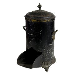 Mid-19th Century English Black Coal Scuttle