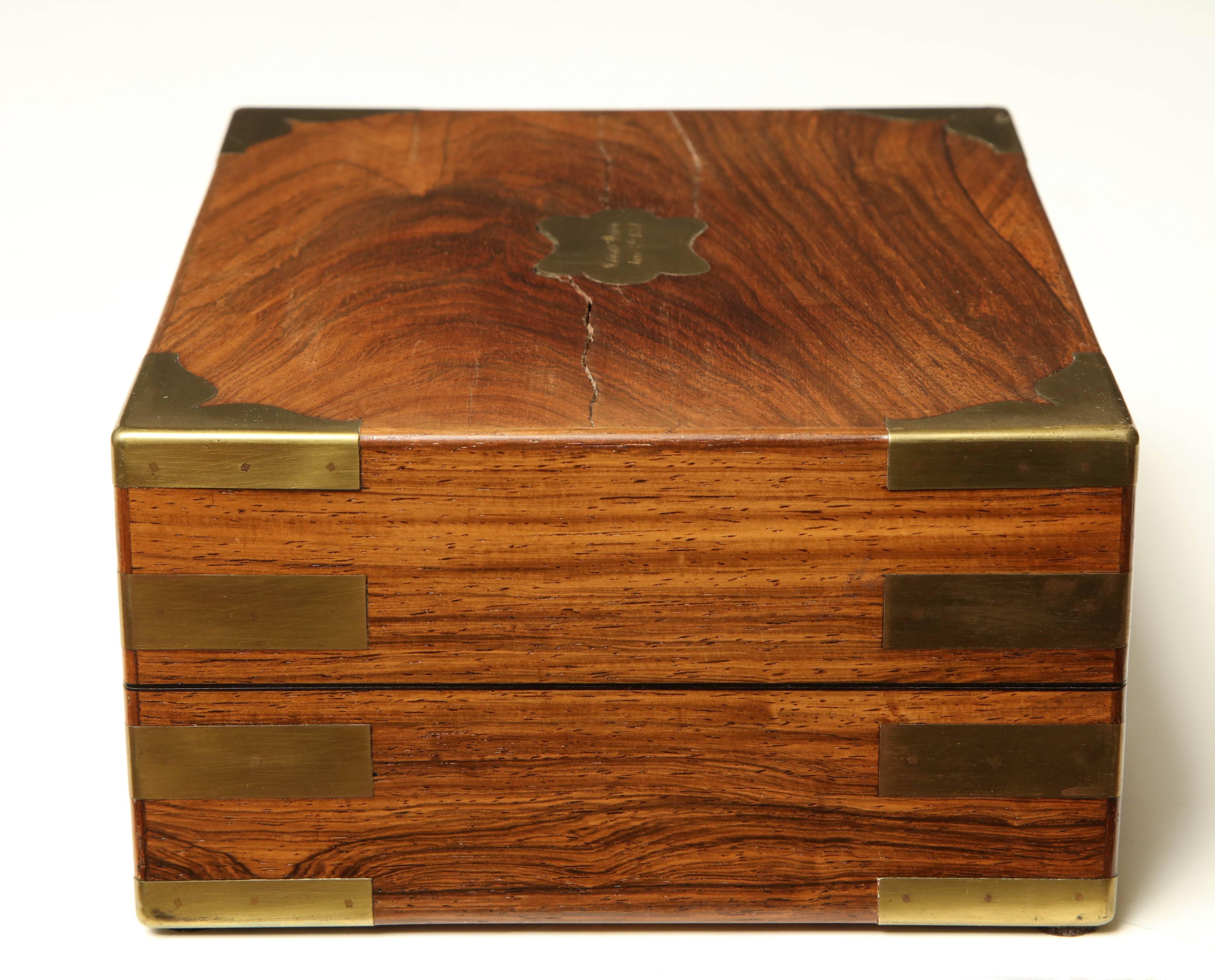 Mid-19th Century English Brass Bound Box 7