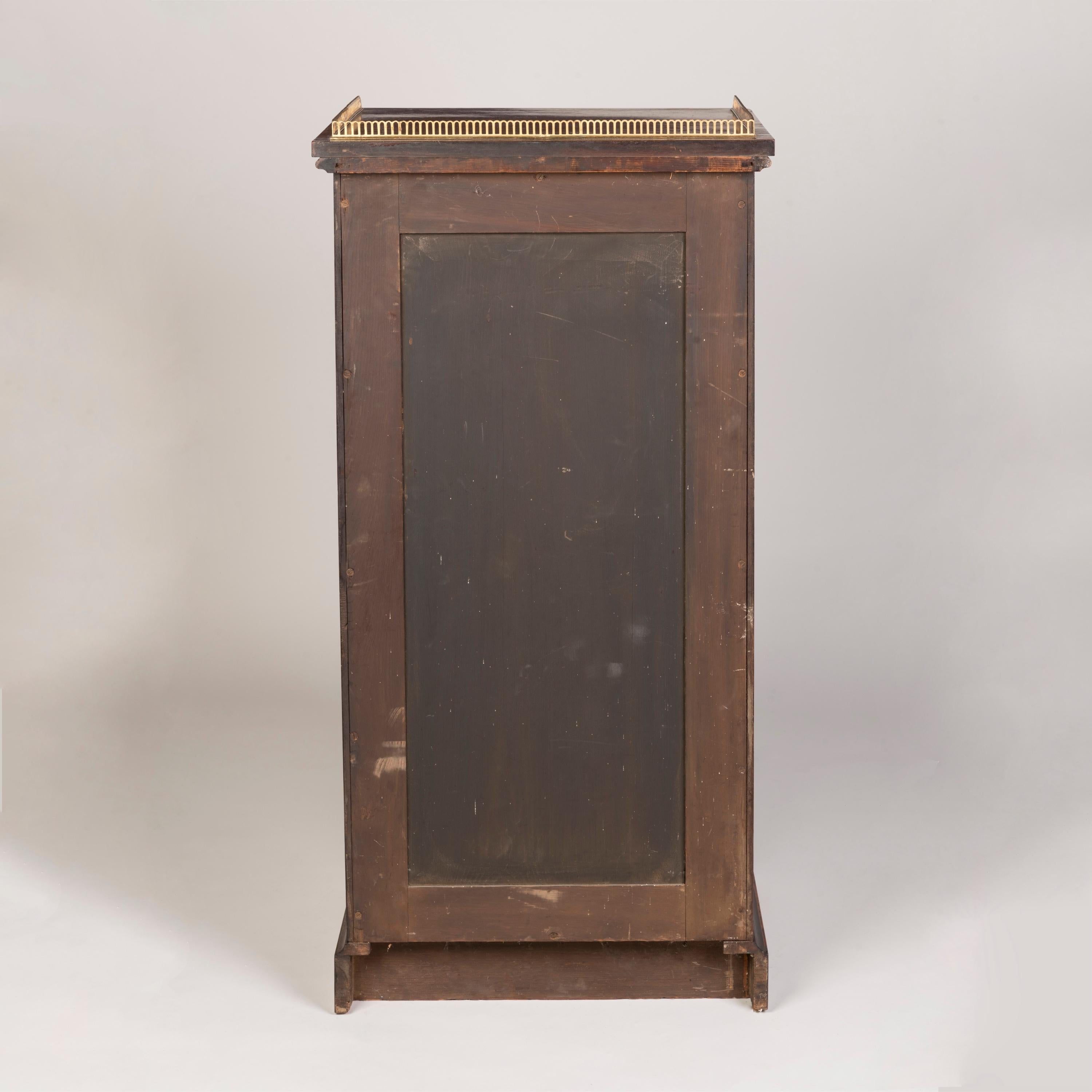 Mid-19th Century English Burr Walnut Wellington Chest by Holland & Sons For Sale 2