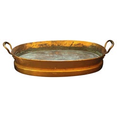 Mid-19th Century English Oval Copper Fisher Boiler With Brass Handles