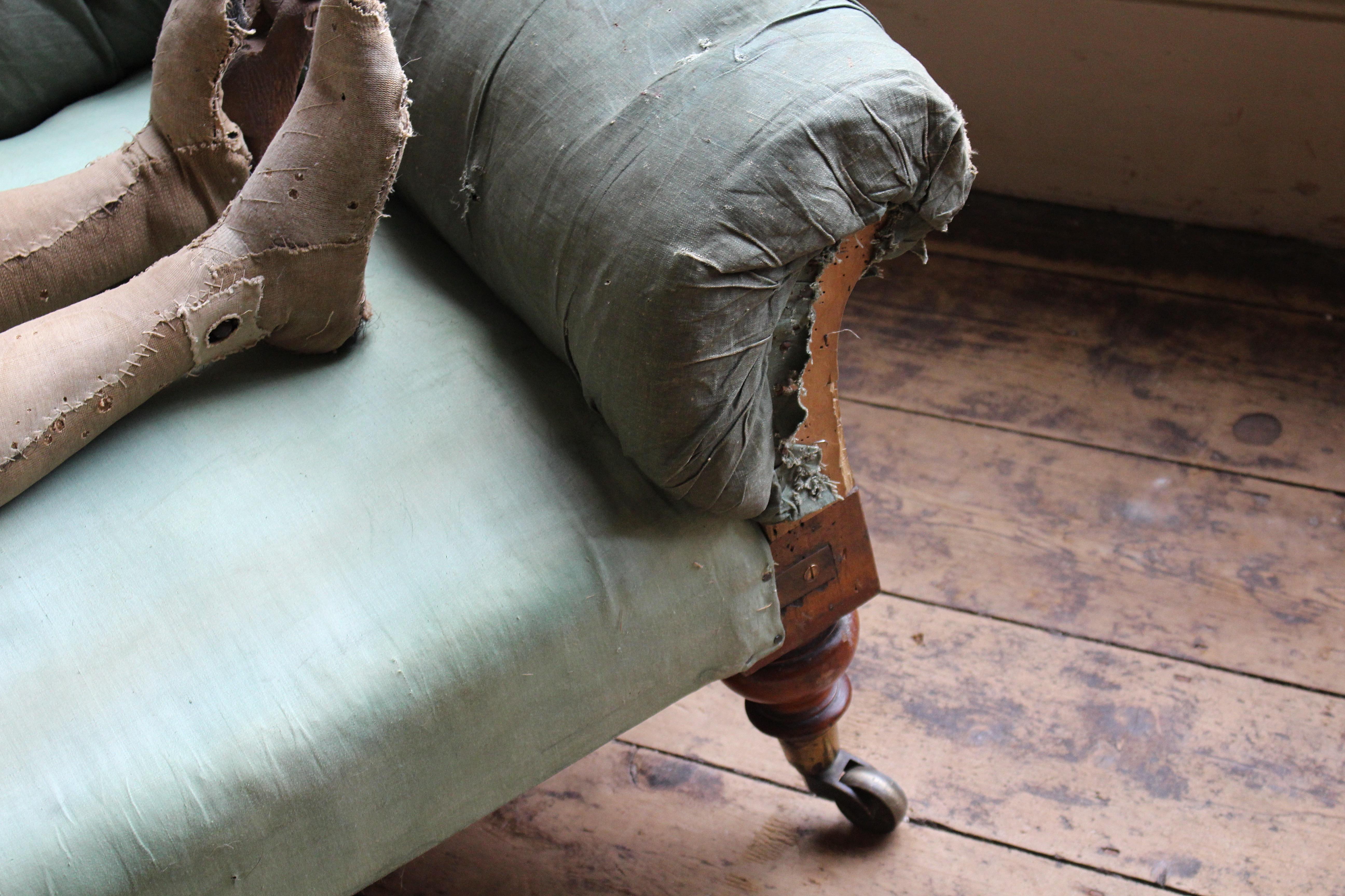 Casa de campo inglesa de mediados del siglo XIX Sofá / Chaise longue Charles Hindley & Sons Inglés en venta