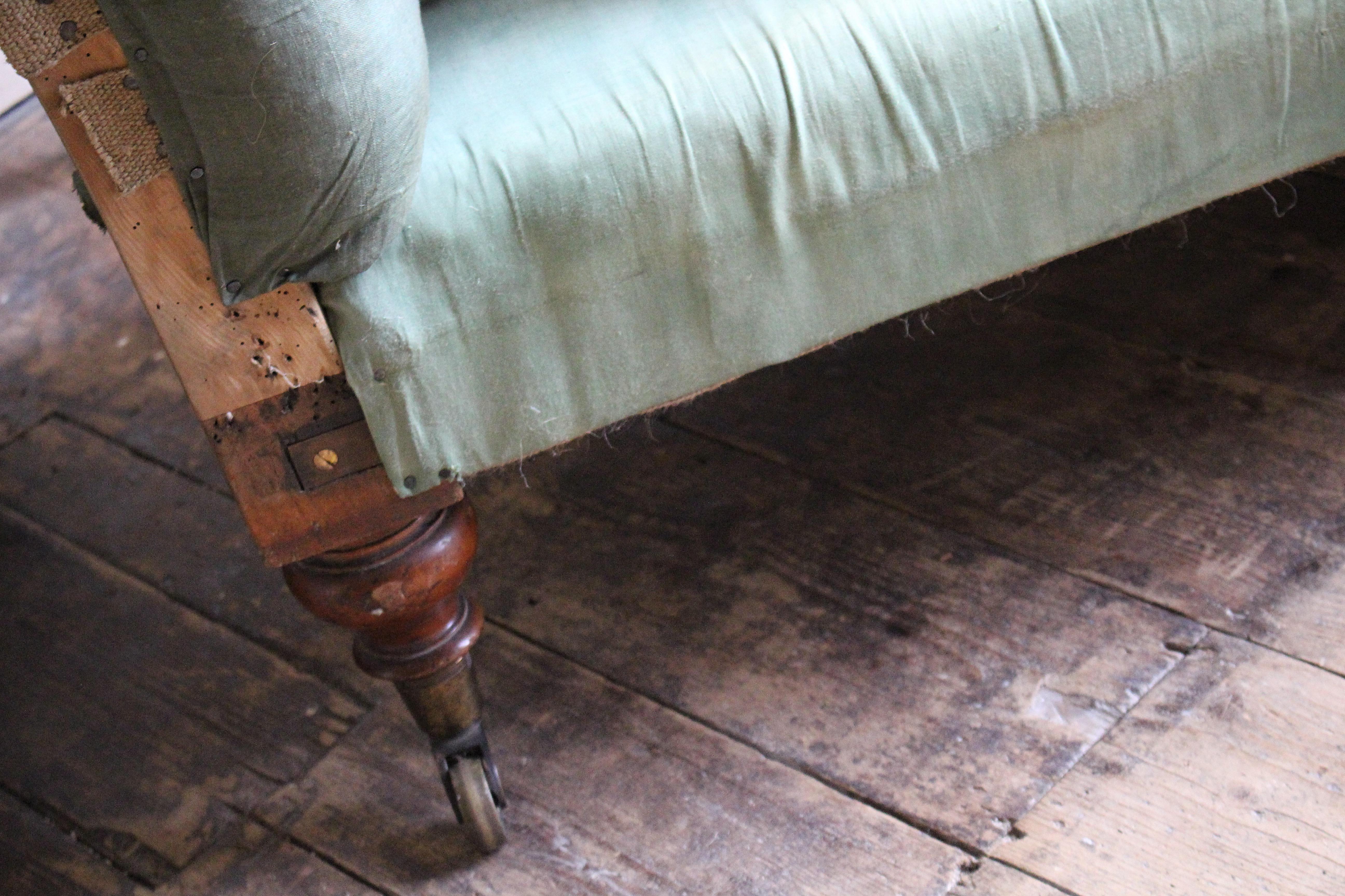 Casa de campo inglesa de mediados del siglo XIX Sofá / Chaise longue Charles Hindley & Sons Madera dura en venta