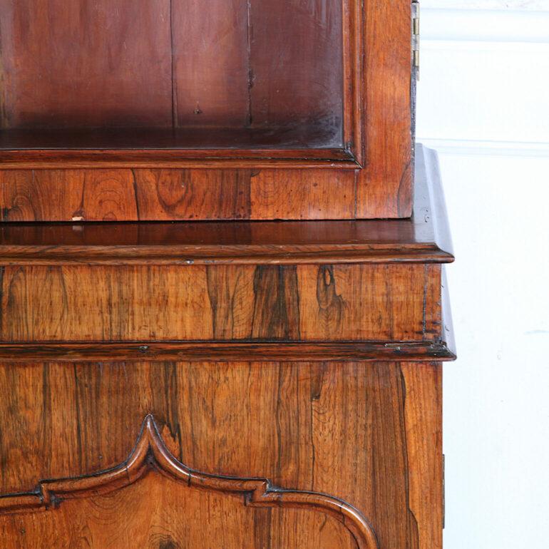Fruitwood Mid-19th Century English 'Gothic' Bookcase For Sale