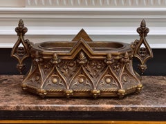 Mid-19th Century English Gothic Revival Cast Bronze Planter