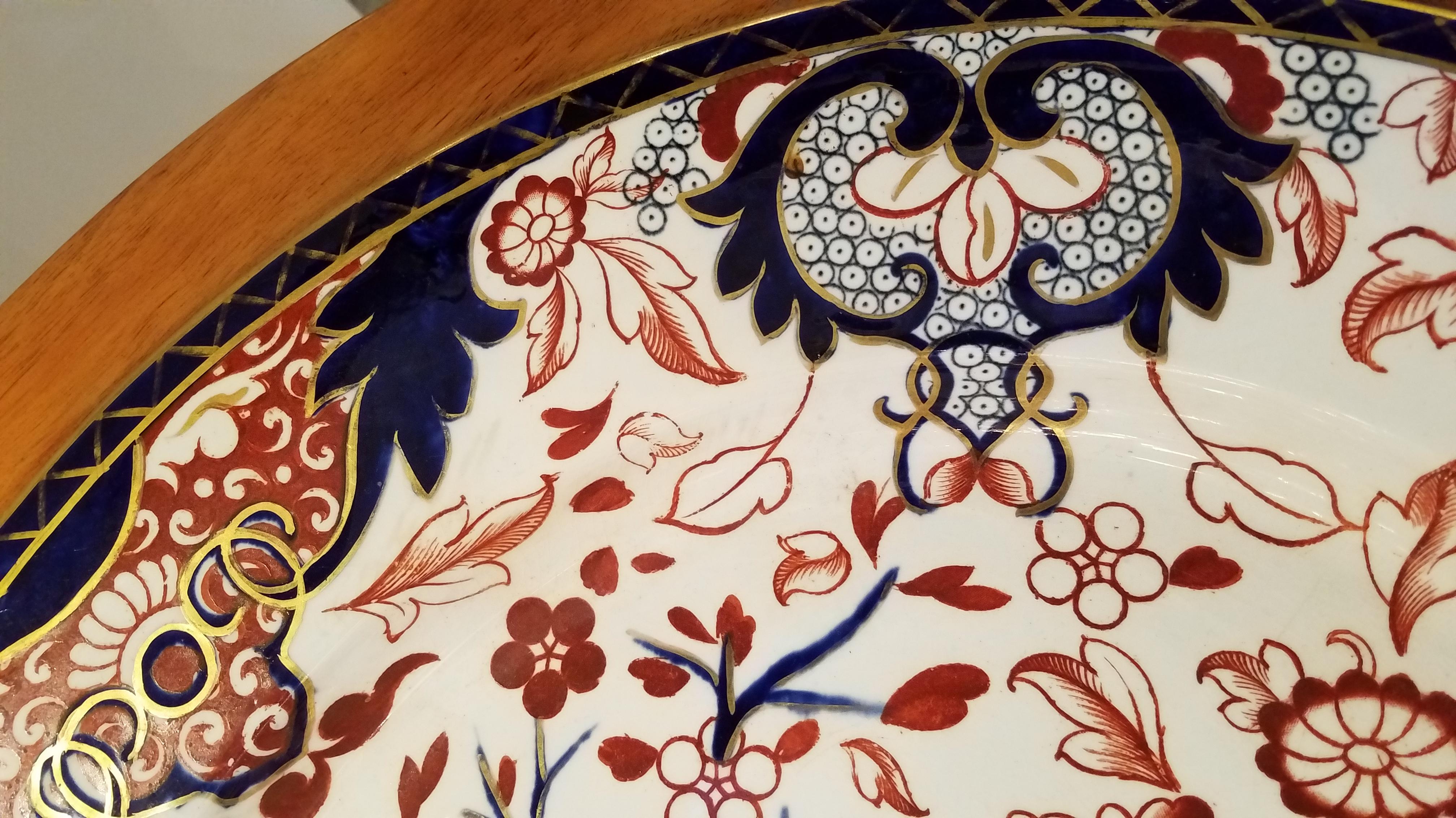 Regency Mid-19th Century English Imari Platter as an Occasional Table