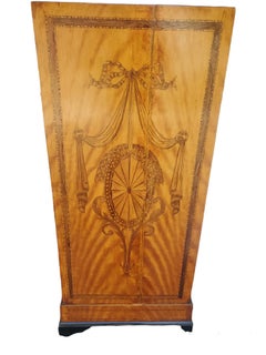 Mid-19th Century English Inlaid Satinwood Pedestals