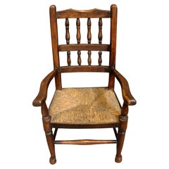 Mid-19th Century English Lancashire Child's Arm Chair