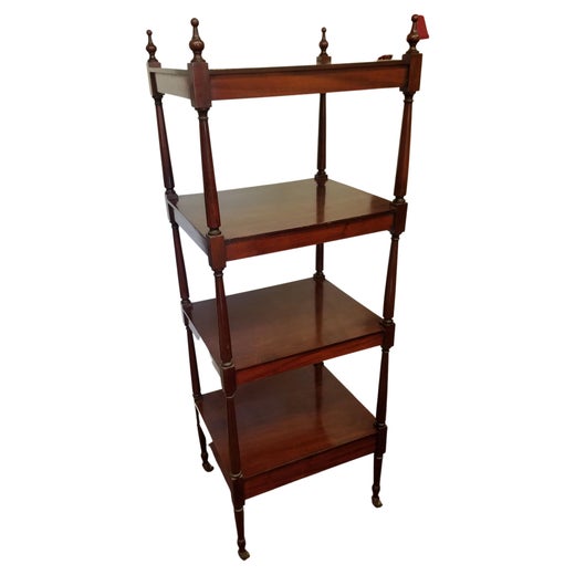 19th Century English Mahogany 6-Tier Étagère For Sale at 1stDibs