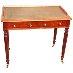Mid-19th Century English Mahogany Victorian Writing Table Mid-19th Century English Mahogany Victorian Writing Table